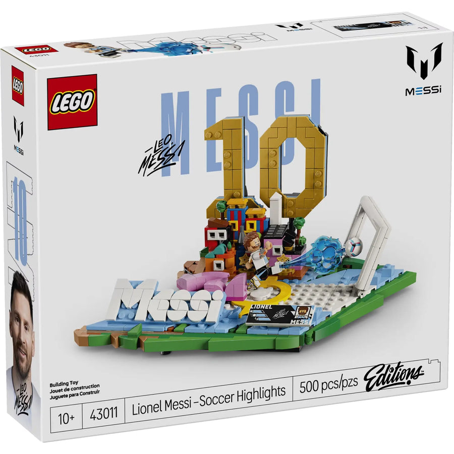 LEGO Edition Lionel Messi Soccer Highlights Building Set, Display Model 43011 Wolf Vive