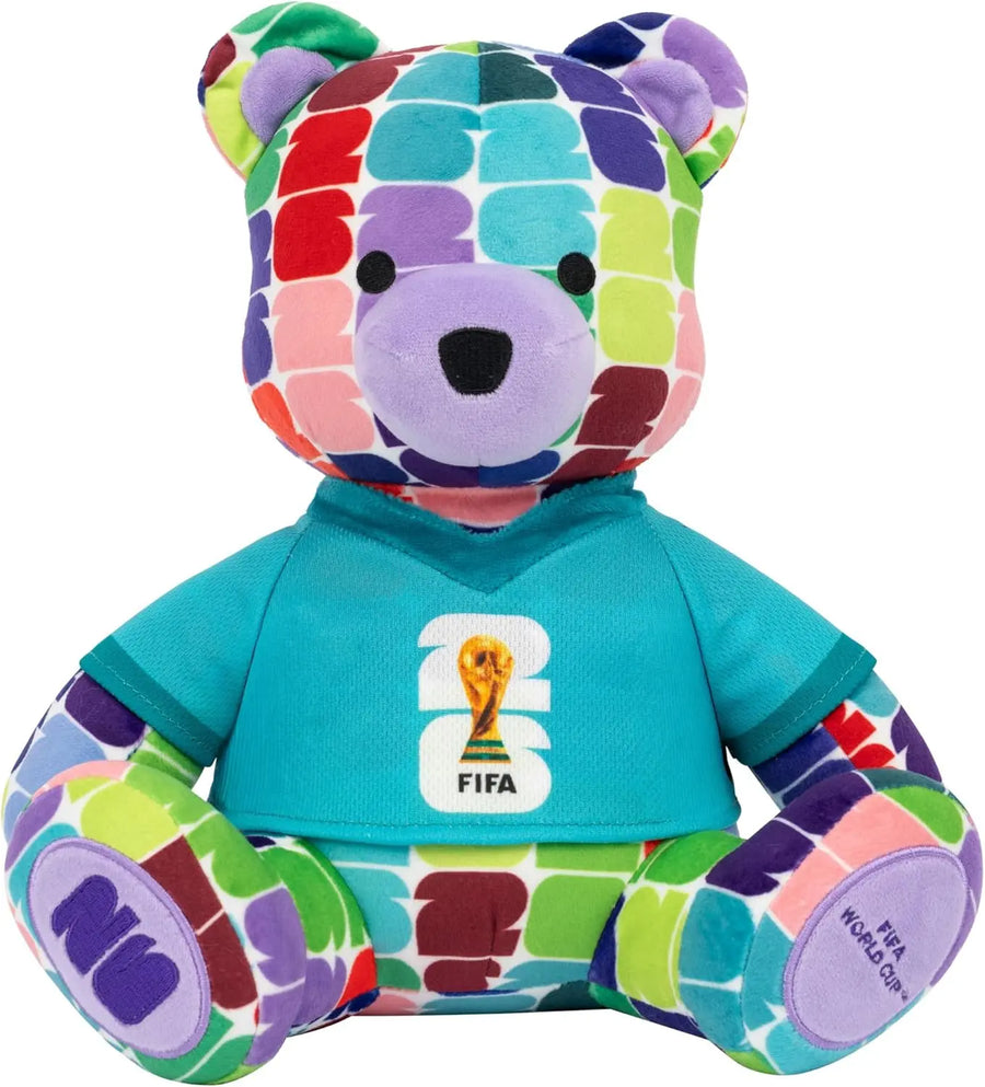 Colorful Bear Plush Toy 10-Inch Soft Collectible Sports Fan Wolf Vive