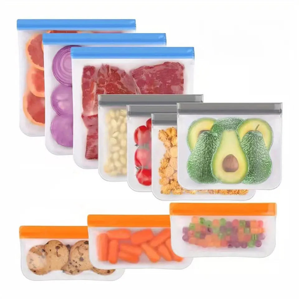 Reusable Silicone Food Storage Bags – 5 Pack