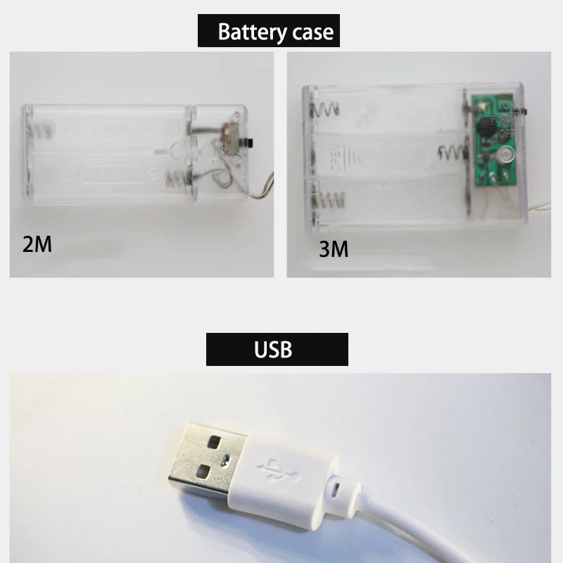 Battery box and LED string detail