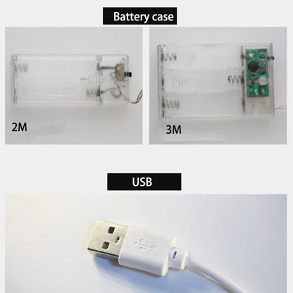 Battery box and LED string detail