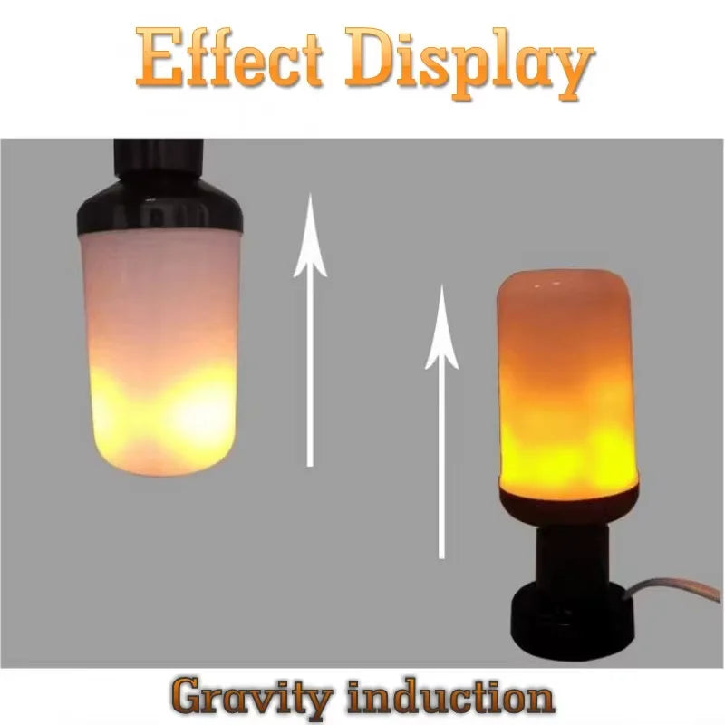 Four lighting modes of the flame bulb