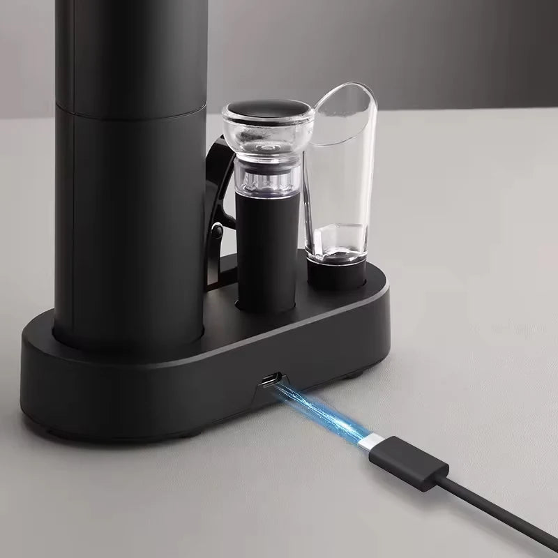 Electric Wine Opener Set – 4-in-1 Rechargeable