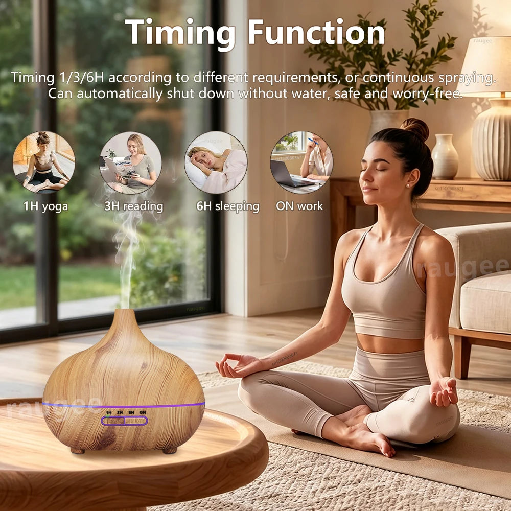 Woodgrain Aroma Diffuser & Humidifier