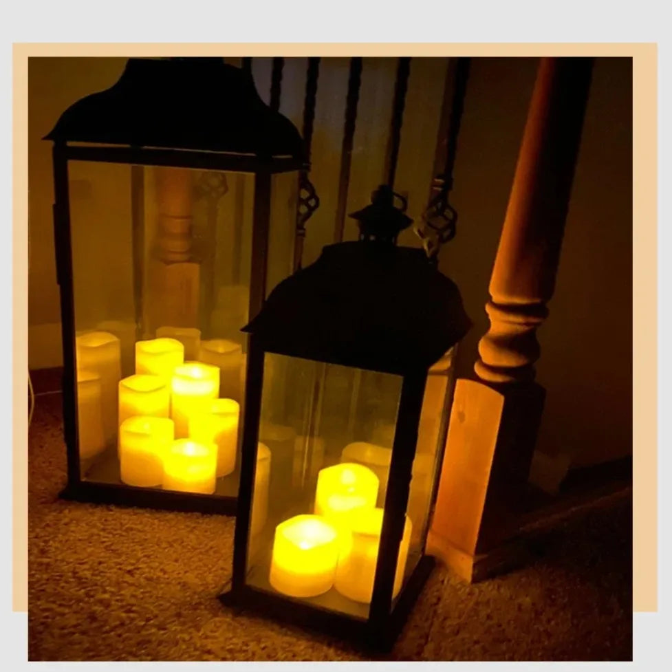 LED tea light with switch underneath