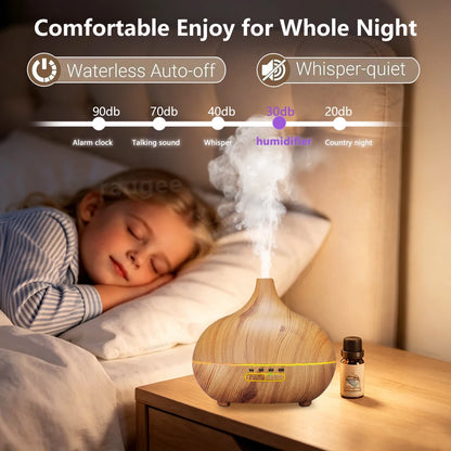 Woodgrain Aroma Diffuser & Humidifier