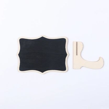 Blank mini chalkboard with easel stand