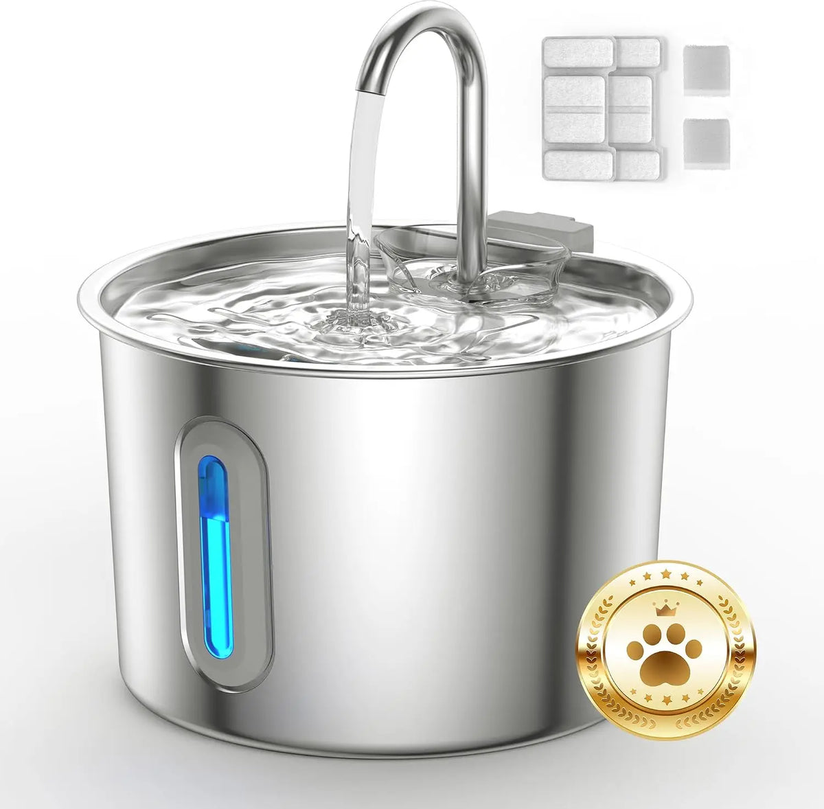 Pet Water Fountain – 2.2L Stainless Steel