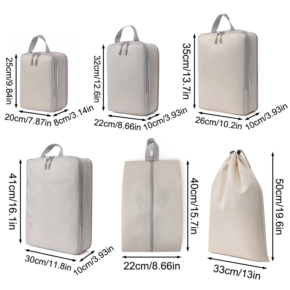 Compression Packing Cubes – 6 Piece Set