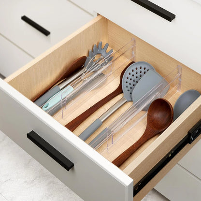 Adjustable Drawer Dividers – 4 Pack