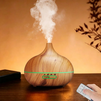 Woodgrain aroma diffuser humidifier