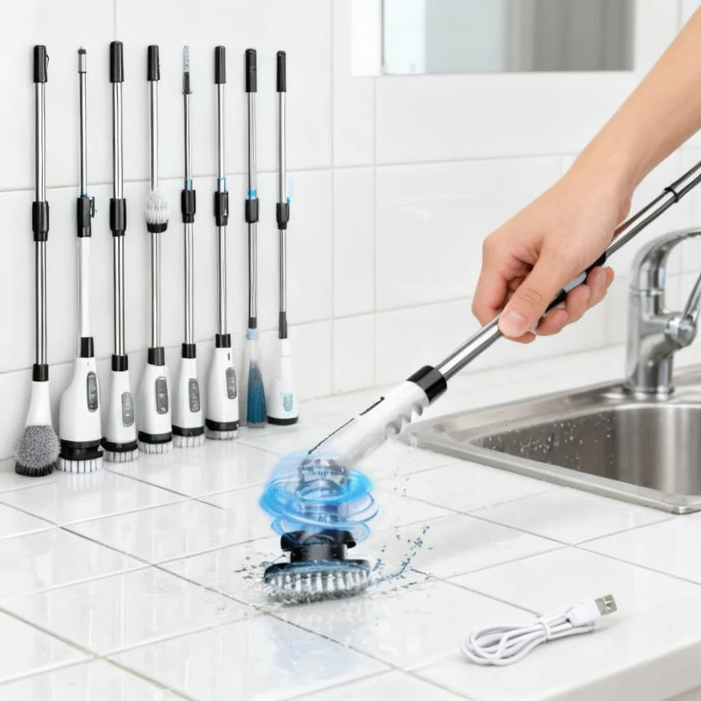 Spin scrubber USB-C rechargeable
