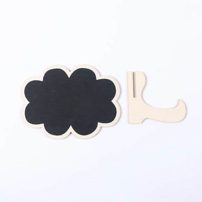 Mini chalkboards used as buffet food labels