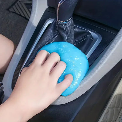 Cleaning gel on car air vent