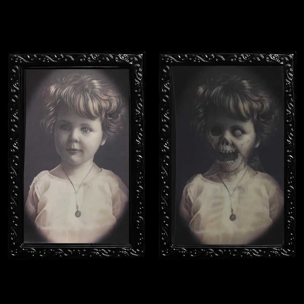 Portrait changes from child to ghoul depending on angle