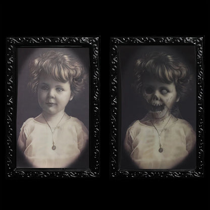 Portrait changes from child to ghoul depending on angle