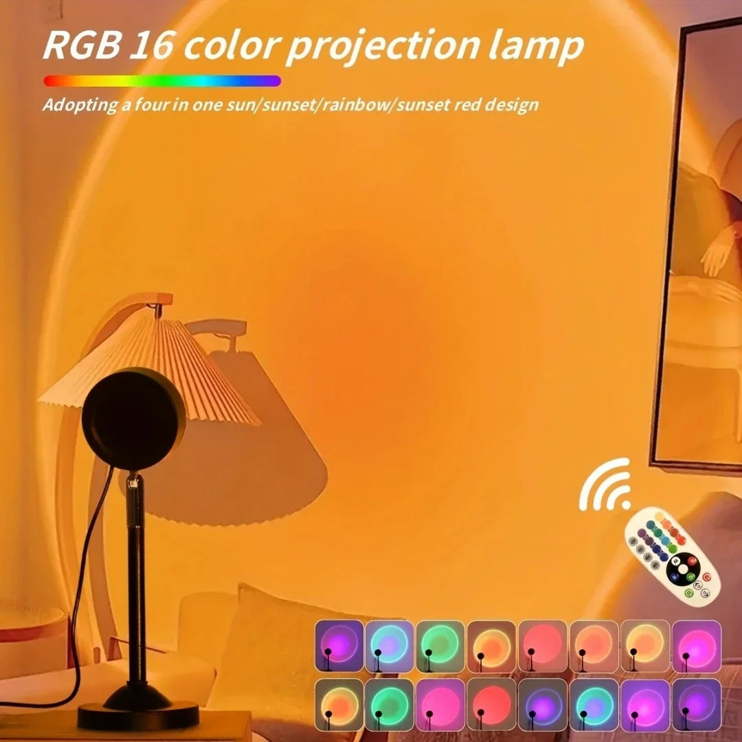 Sunset lamp RGB projector
