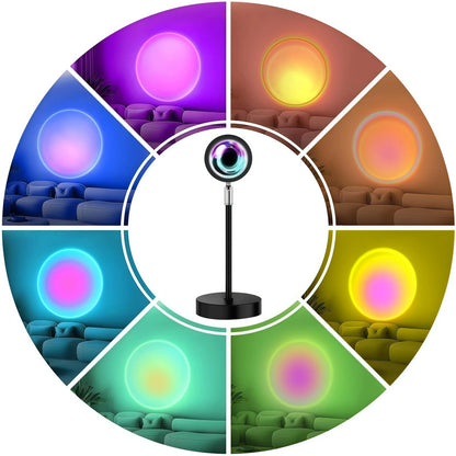 Sunset Lamp – RGB Projector with Remote