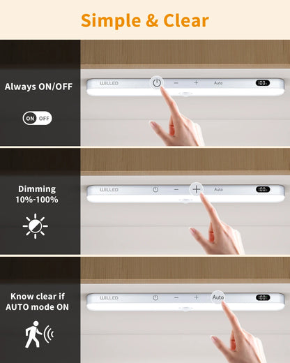 Motion-Sensor Cabinet Light Bar – 60 LED