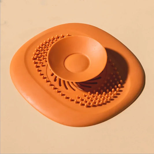 Silicone drain hair catcher
