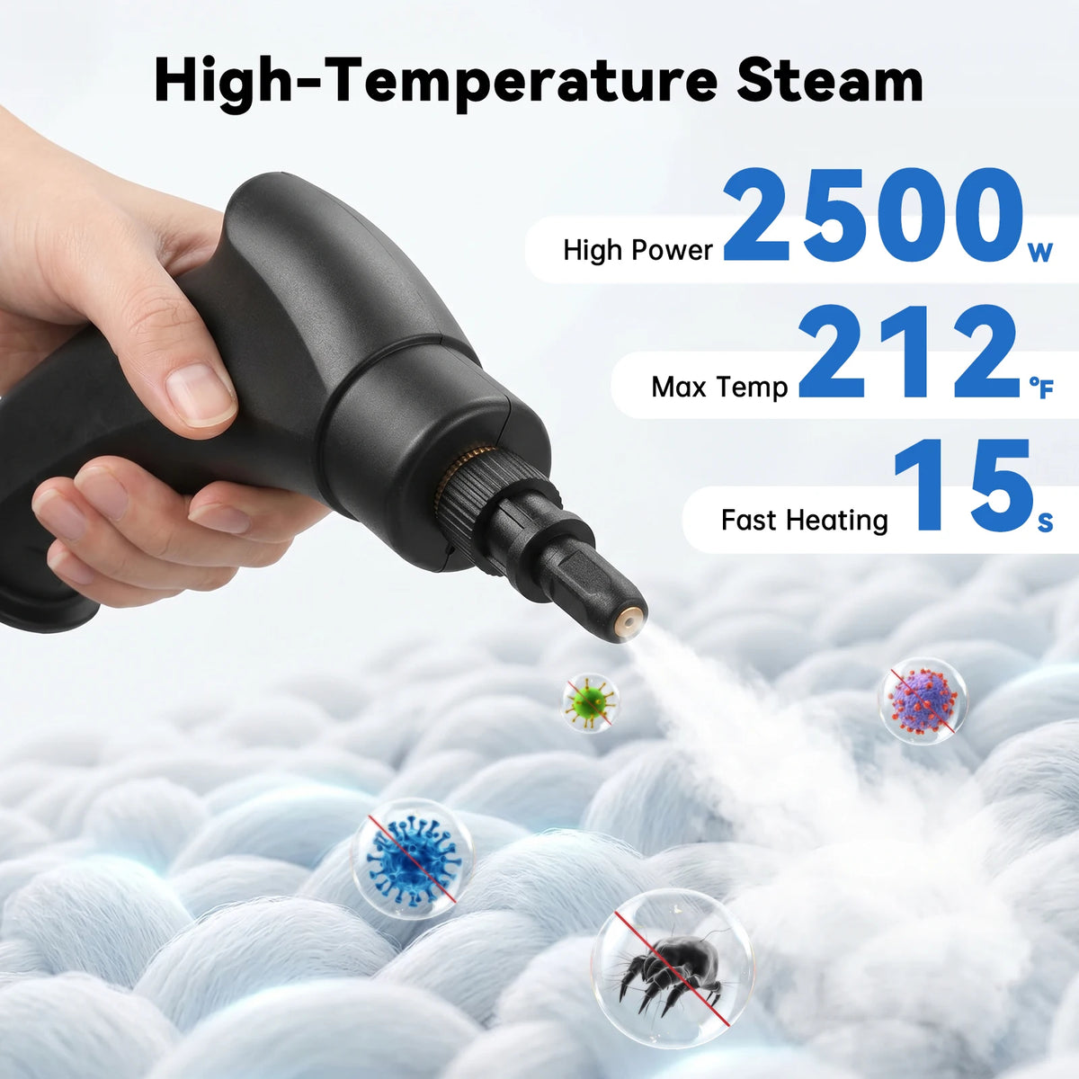 Handheld Steam Cleaner – 2500W Multi-Surface