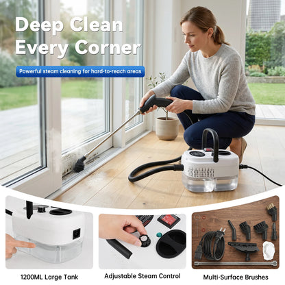 Handheld Steam Cleaner – 2500W Multi-Surface
