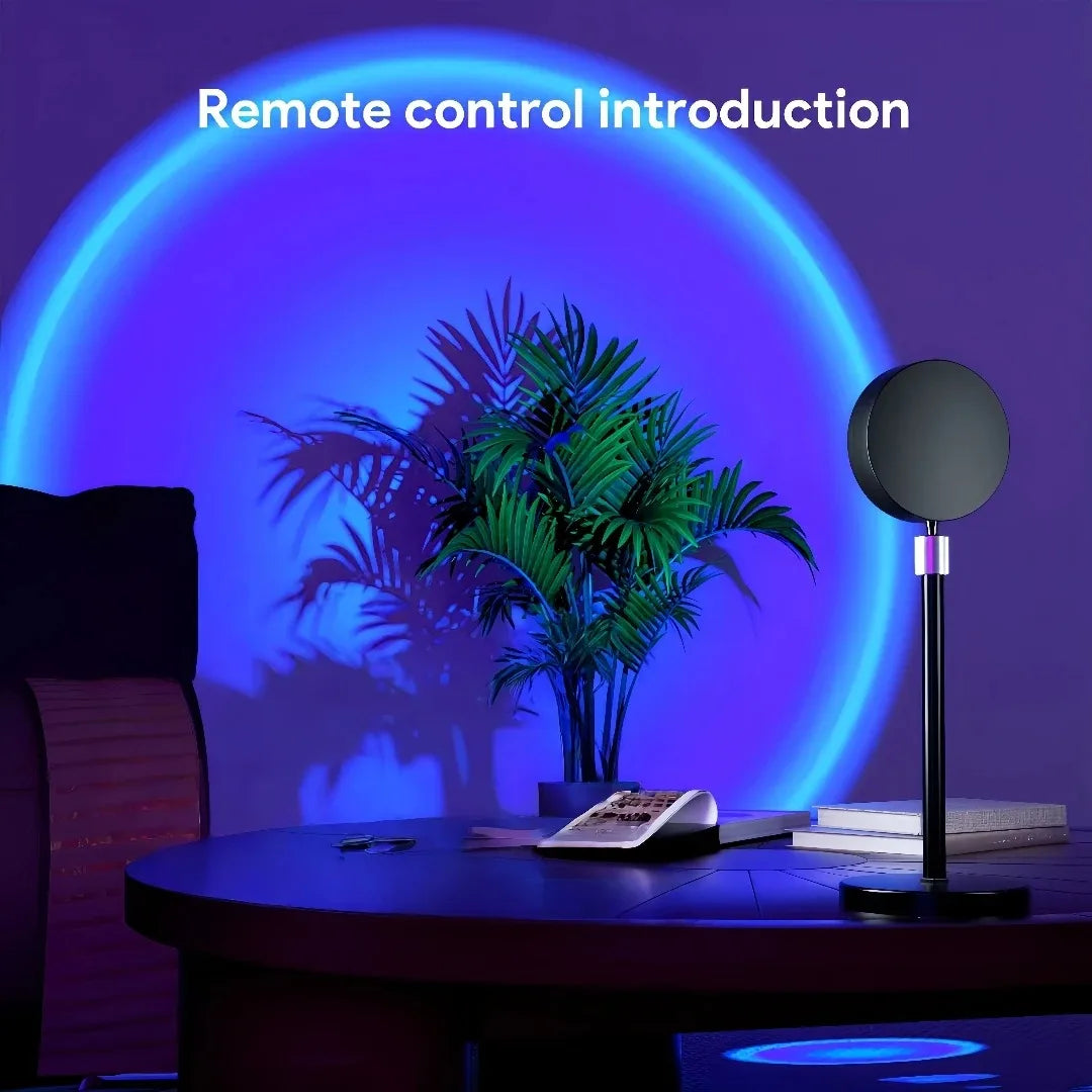 Sunset Lamp – RGB Projector with Remote