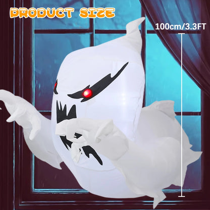 Inflatable ghost size reference