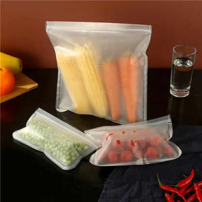 Reusable Silicone Food Storage Bags – 5 Pack