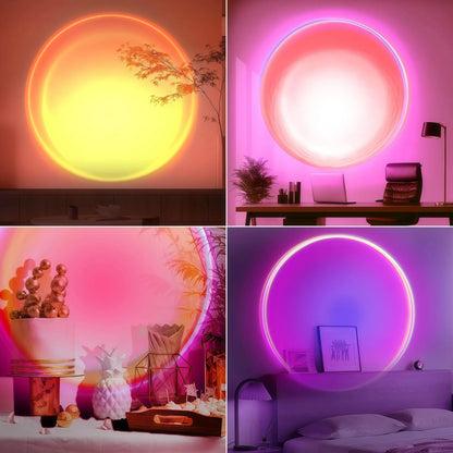Sunset Lamp – RGB Projector with Remote