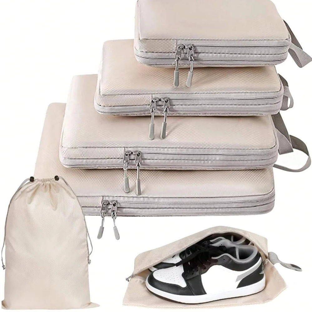 Compression packing cubes 6 piece set
