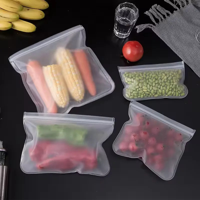 Reusable Silicone Food Storage Bags – 5 Pack