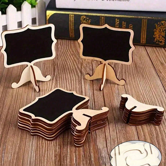 Mini chalkboard signs with wooden easels