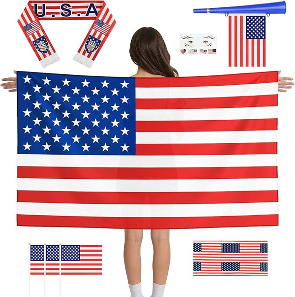 World Cup 2026 USA soccer fan party kit 6 in 1 game day decorations